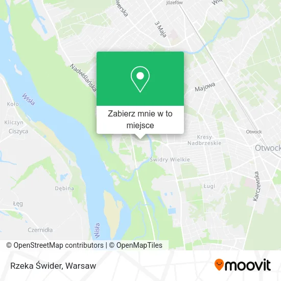 Mapa Rzeka Świder