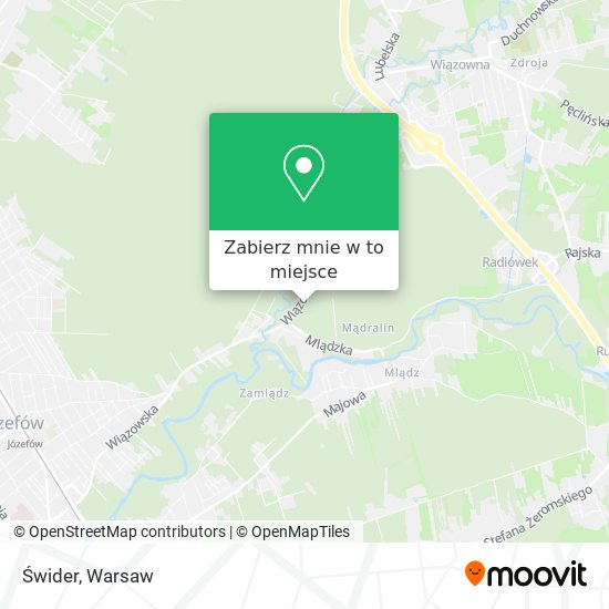 Mapa Świder