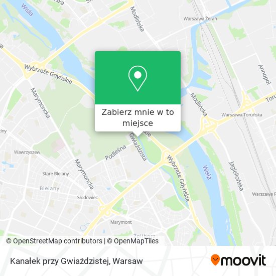 Mapa Kanałek przy Gwiaździstej