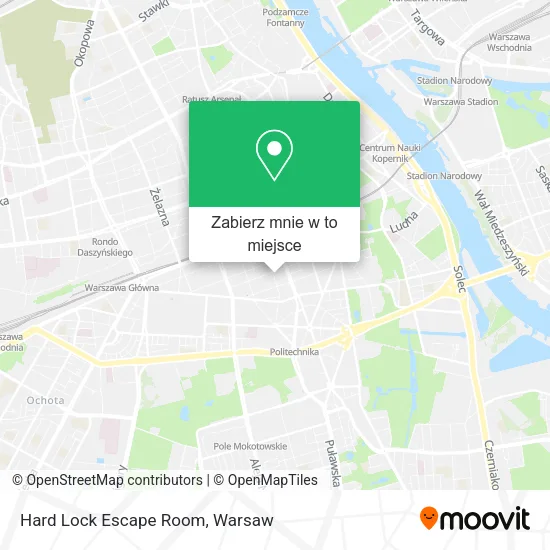 Mapa Hard Lock Escape Room