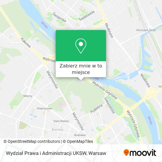 Mapa Wydział Prawa i Administracji UKSW