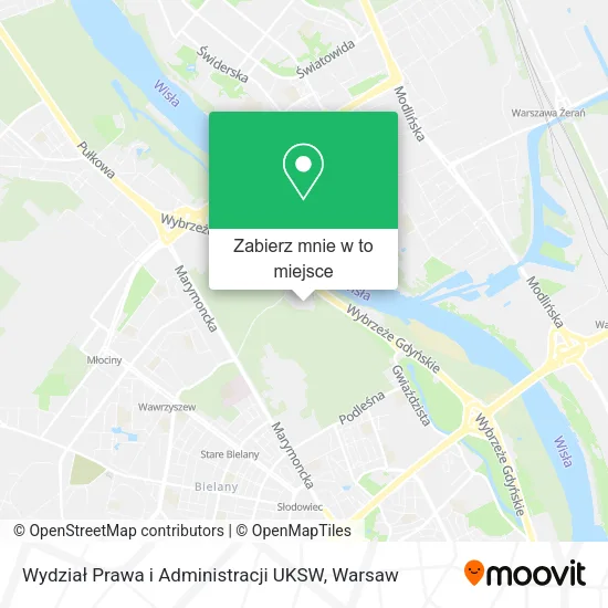 Mapa Wydział Prawa i Administracji UKSW