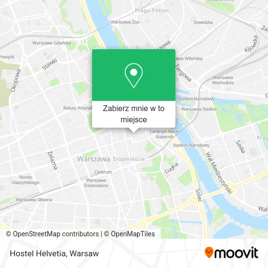 Mapa Hostel Helvetia
