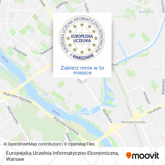 Mapa Europejska Uczelnia Informatyczno-Ekonomiczna