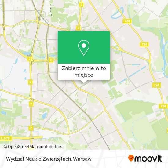 Mapa Wydział Nauk o Zwierzętach