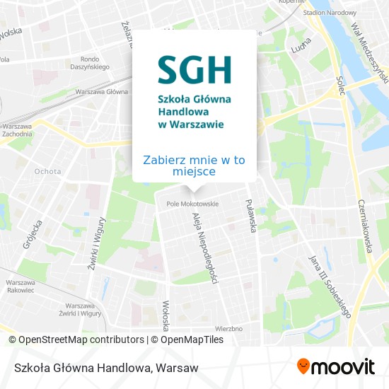 Mapa Szkoła Główna Handlowa