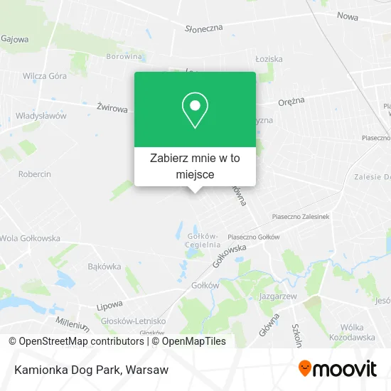 Mapa Kamionka Dog Park