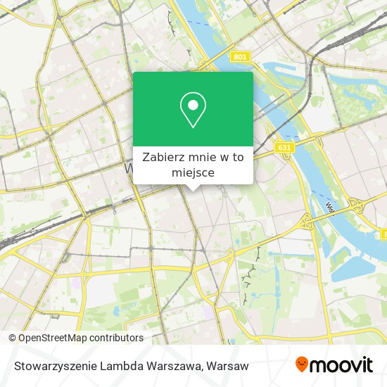 Mapa Stowarzyszenie Lambda Warszawa