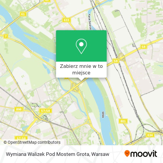 Mapa Wymiana Walizek Pod Mostem Grota