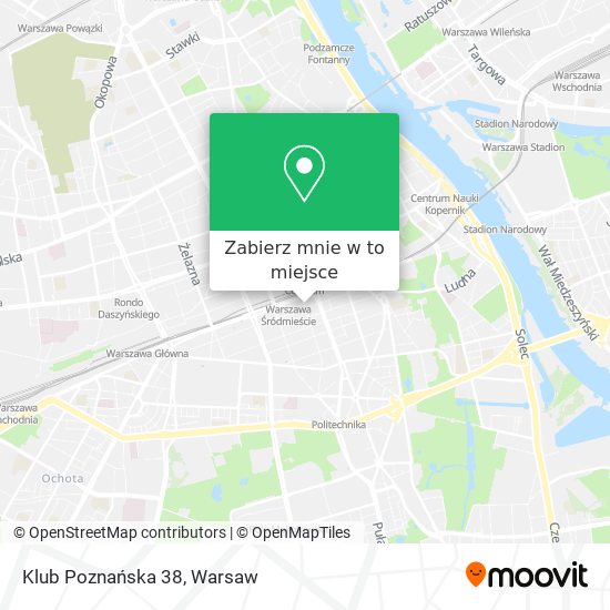 Mapa Klub Poznańska 38