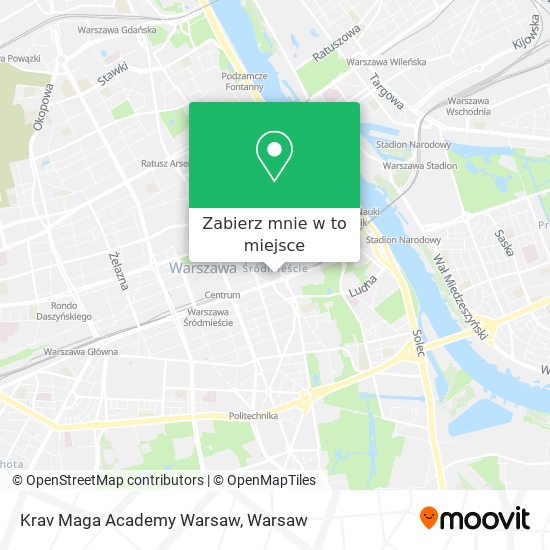 Mapa Krav Maga Academy Warsaw