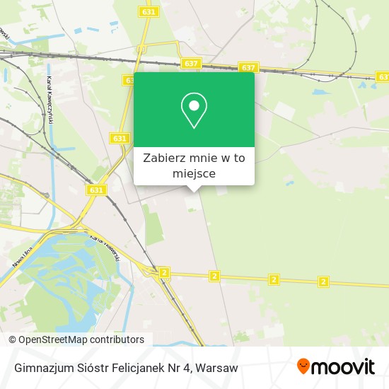 Mapa Gimnazjum Sióstr Felicjanek Nr 4