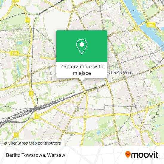 Mapa Berlitz Towarowa