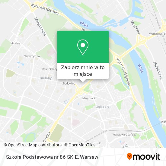 Mapa Szkoła Podstawowa nr 86 SKIE