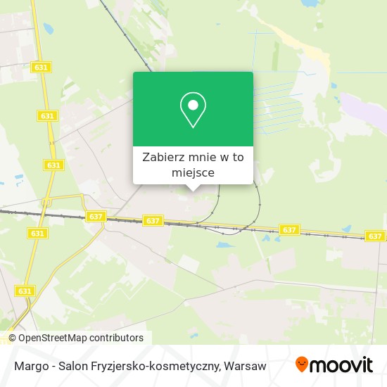 Mapa Margo - Salon Fryzjersko-kosmetyczny