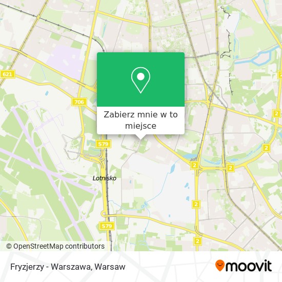 Mapa Fryzjerzy - Warszawa