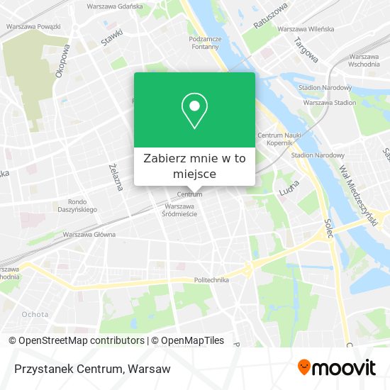 Mapa Przystanek Centrum