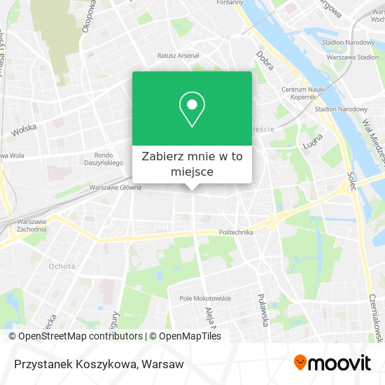 Mapa Przystanek Koszykowa