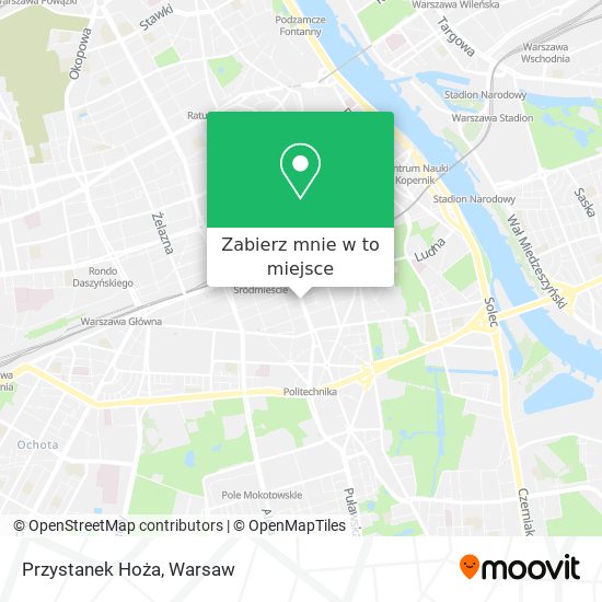 Mapa Przystanek Hoża