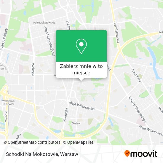 Mapa Schodki Na Mokotowie