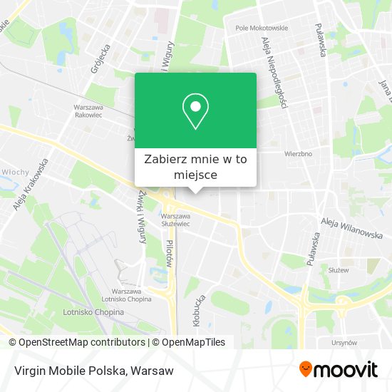 Mapa Virgin Mobile Polska