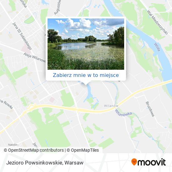 Mapa Jezioro Powsinkowskie