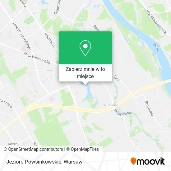 Mapa Jezioro Powsinkowskie