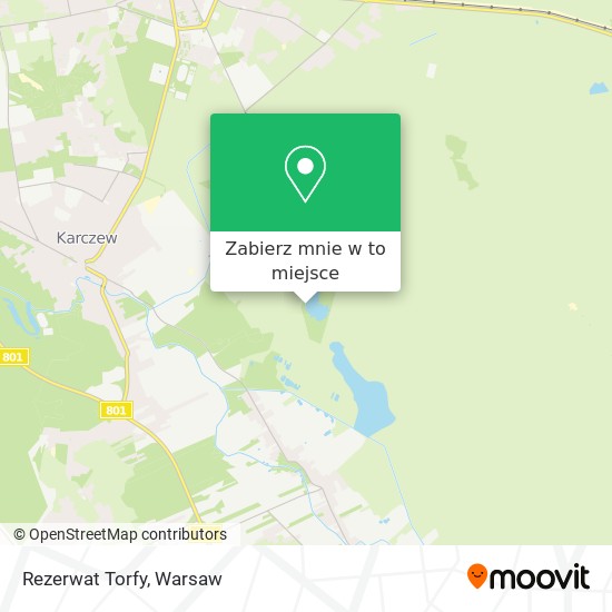 Mapa Rezerwat Torfy