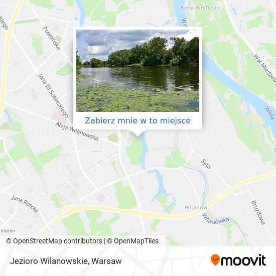 Mapa Jezioro Wilanowskie