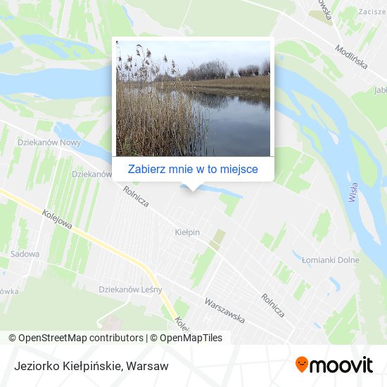 Mapa Jeziorko Kiełpińskie