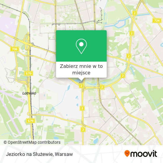 Mapa Jeziorko na Służewie