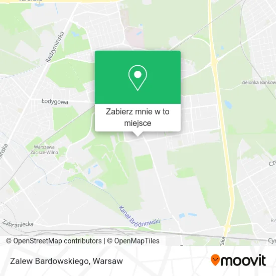 Mapa Zalew Bardowskiego