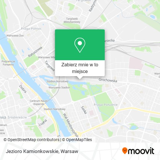 Mapa Jezioro Kamionkowskie