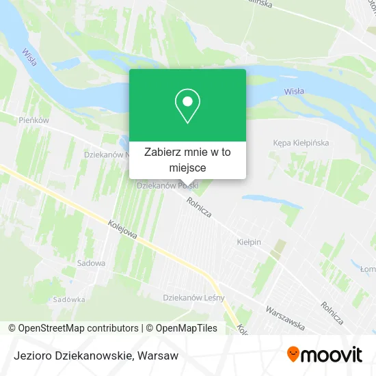Mapa Jezioro Dziekanowskie