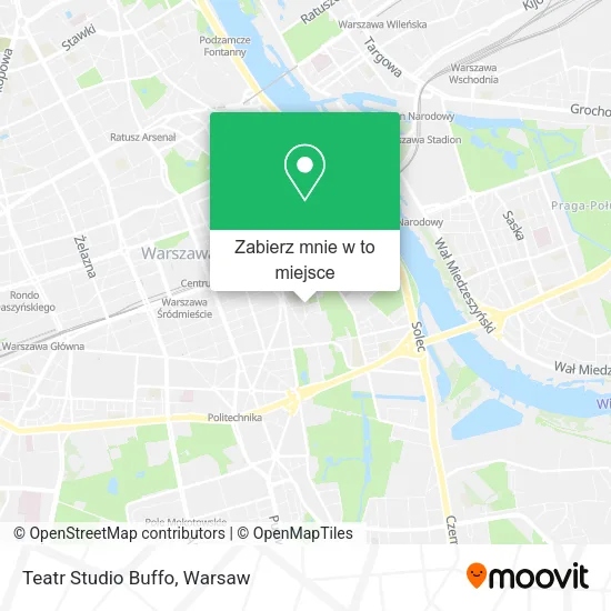 Mapa Teatr Studio Buffo