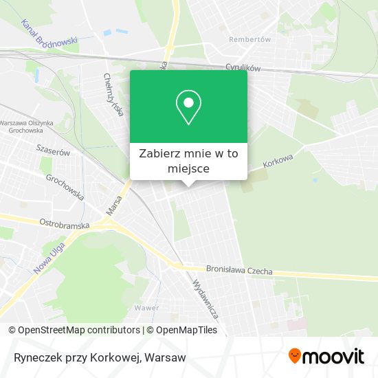 Mapa Ryneczek przy Korkowej