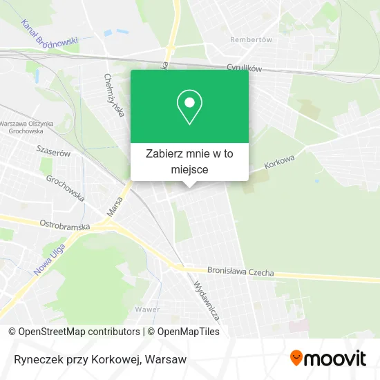 Mapa Ryneczek przy Korkowej