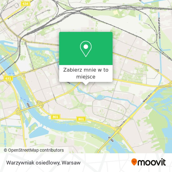 Mapa Warzywniak osiedlowy