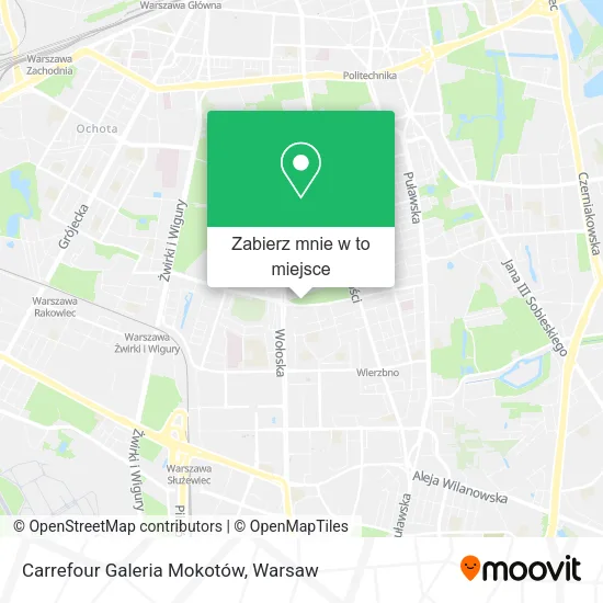 Mapa Carrefour Galeria Mokotów
