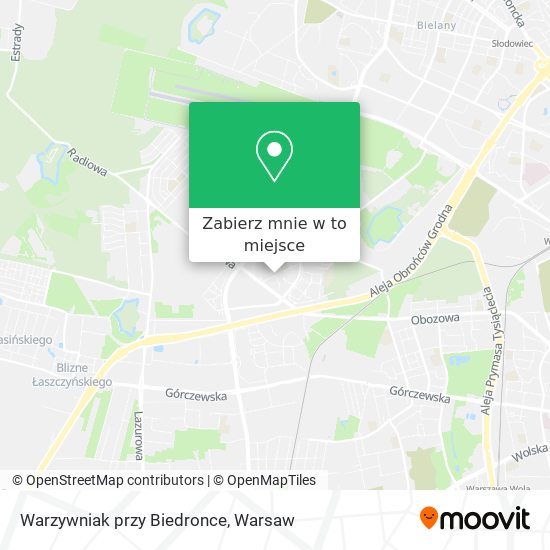 Mapa Warzywniak przy Biedronce