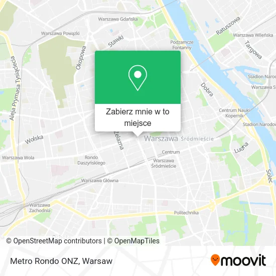Mapa Metro Rondo ONZ