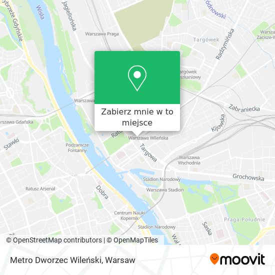 Mapa Metro Dworzec Wileński