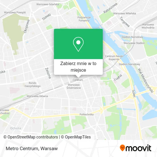 Mapa Metro Centrum