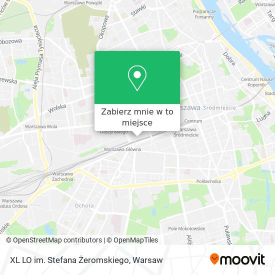 Mapa XL LO im. Stefana Żeromskiego