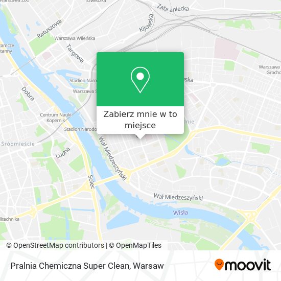 Mapa Pralnia Chemiczna Super Clean