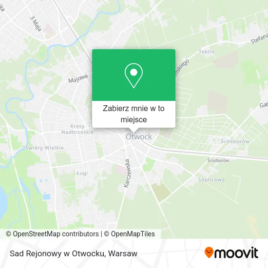 Mapa Sad Rejonowy w Otwocku