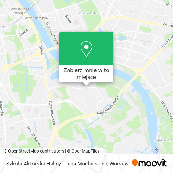 Mapa Szkoła Aktorska Haliny i Jana Machulskich