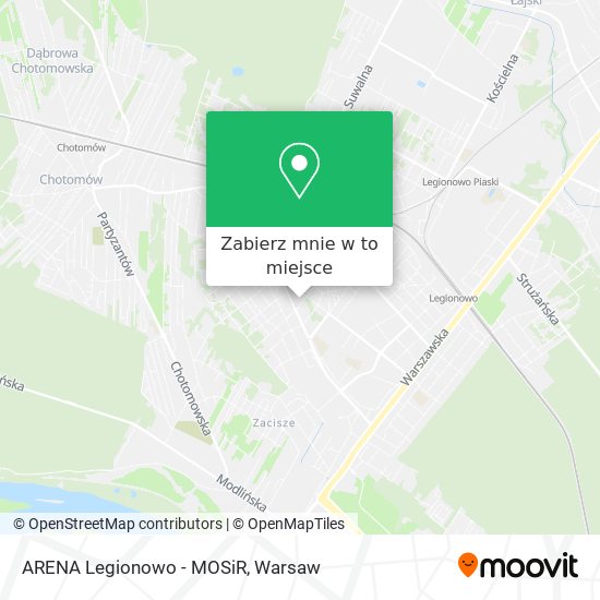 Mapa ARENA Legionowo - MOSiR