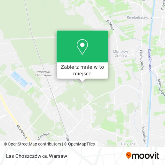 Mapa Las Choszczówka