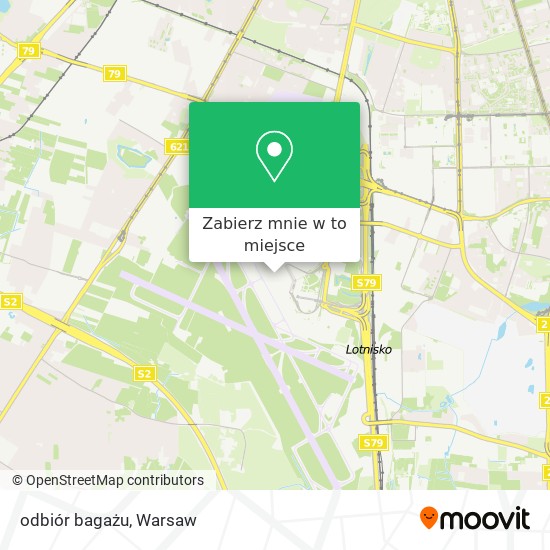 Mapa odbiór bagażu